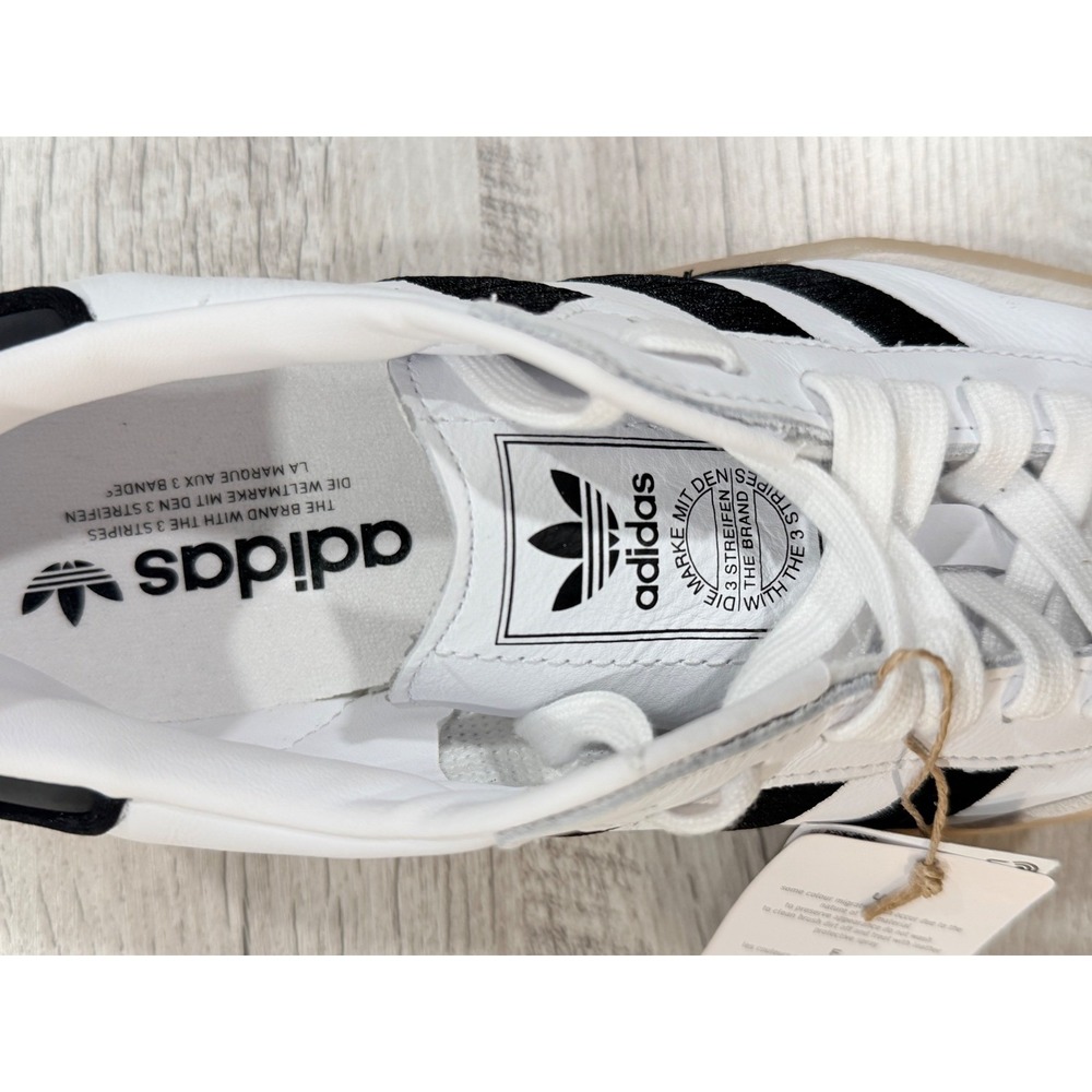 adidas Samba Women's Sneakers White Black Gum Sole - Picture 8 of 12